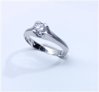 Anello MONILE Donna in Platino Diamante 0.44 Ct AN2340P-15 - AN2340P-15